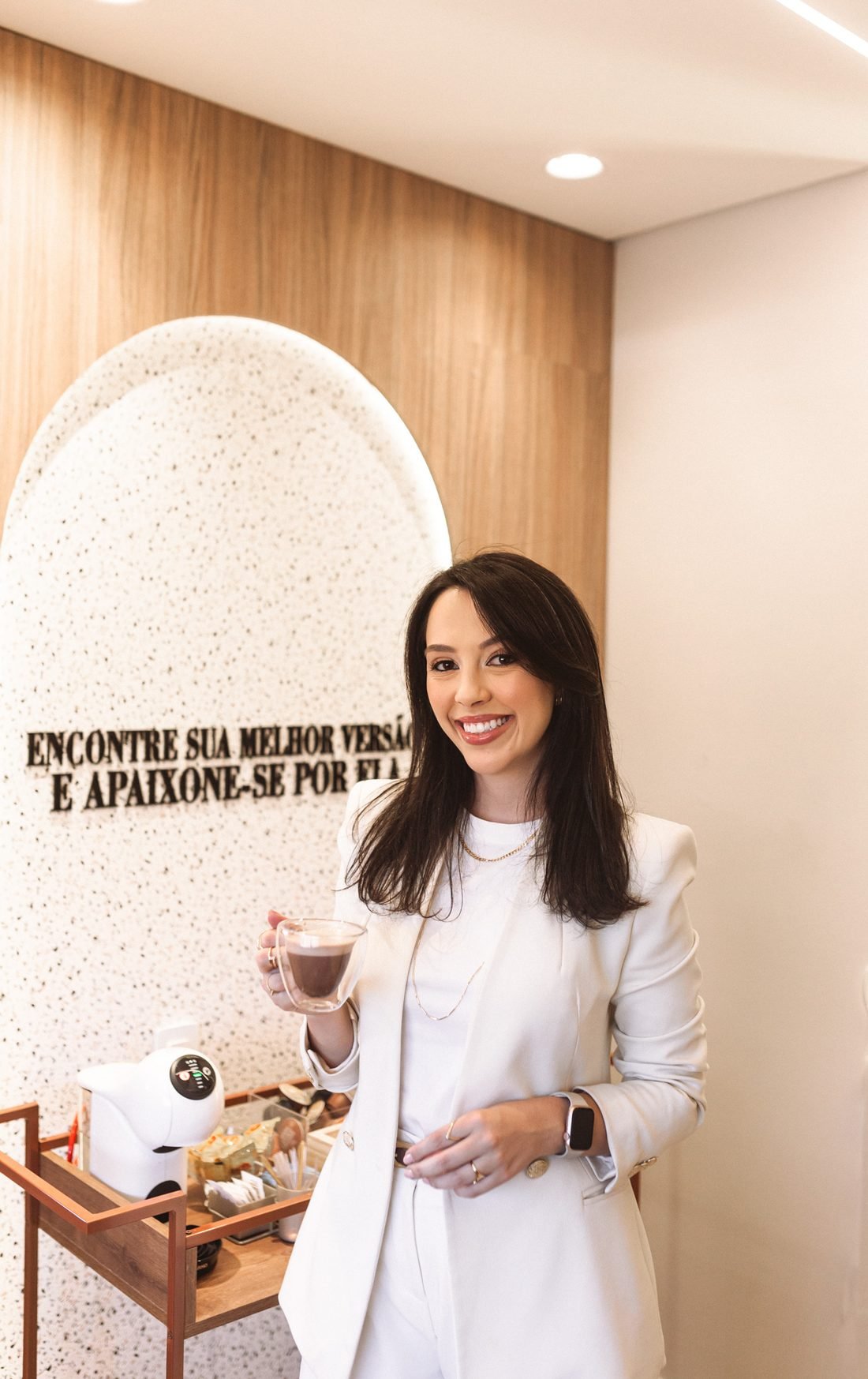 Fernanda Vieira em seu espaço de atendimento